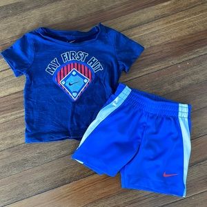 Nike 9M T-shirt and shorts. Excellent condition!